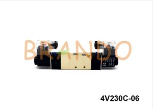 Wholesale 0-8 Bars 5 / 2 Double Electric Solenoid Valve 4V230C-06 For Pneumatic from china suppliers