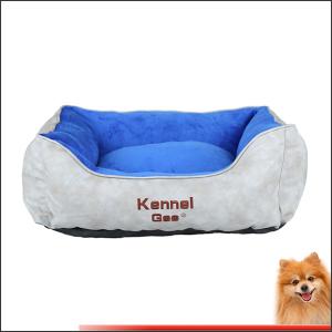 Wholesale dog bed luxury artificial leather and short plush pp cotton pet bed china factory from china suppliers