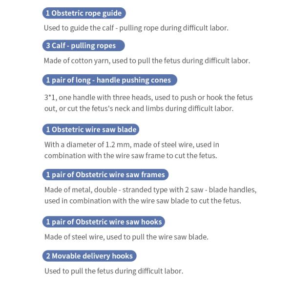 Obstetric Instruments Ergonomically For Comfortable Made With Materials