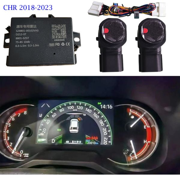 Ultrasonic Reverse Parking Sensor Detection System Wireless Front Rear Radar For Vehicles