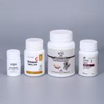 Acceptable Customer's Logo Medicine Cylinder HDPE Solid White Empty 150ml
