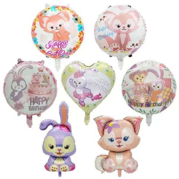 Wholesal Cartoon Stellalou Lina Bell Duffy Foil Balloons Globos For Birthday