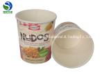 Disposable packaged kraft cardboard paper soup cup takeaway paper soup bucket
