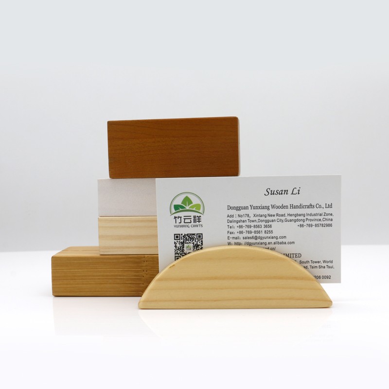 Wooden Place Cards Base Wood Menu Stand Home Office Wedding Decor