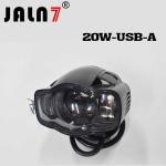 Motorcycle Headlight Led JALN7 20W USB Charge Driving Lights Fog Light Off Road