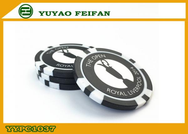 Quality Dollar Store Plastic Black Customized Poker Chip With Laser Sticker for sale