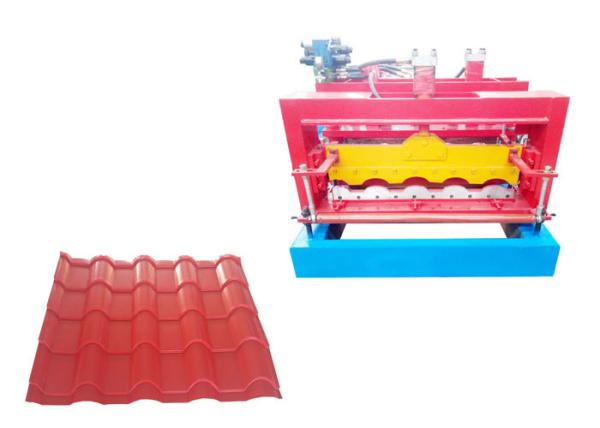 Antique Roof Glazed Tile Roll Forming Machine 45# Steel Material Dimension 7.5*0