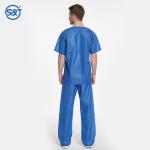 S&J Disposable Non woven medical patient gown without long sleeves