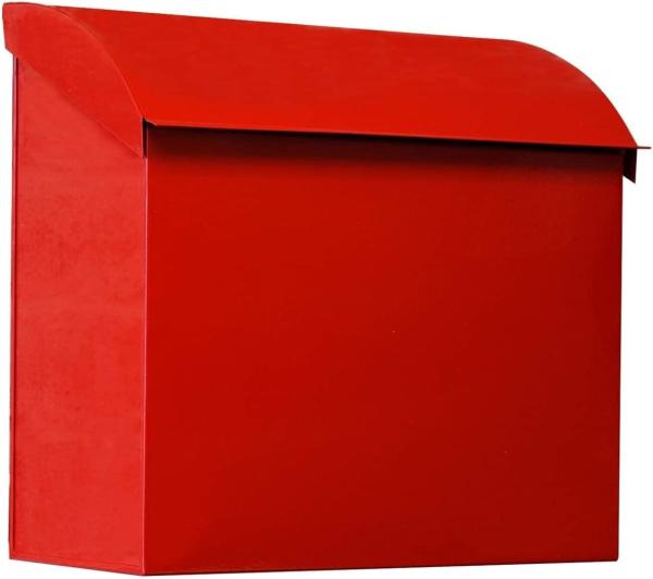 Custom Logo Red Mailbox Modern Metal Wall Mount Mailbox for Outdoor Weather