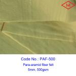 5mm Thickness Industrial Para Aramid Fiber Felt Rolls 500gsm