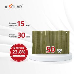 Wholesale Curved Photovoltaic Solar Panel Tile Roof For Sustainable Building Solutions from china suppliers