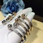 PIAGET brand jewelry 18k gold Possession open bangle bracelet set with 90