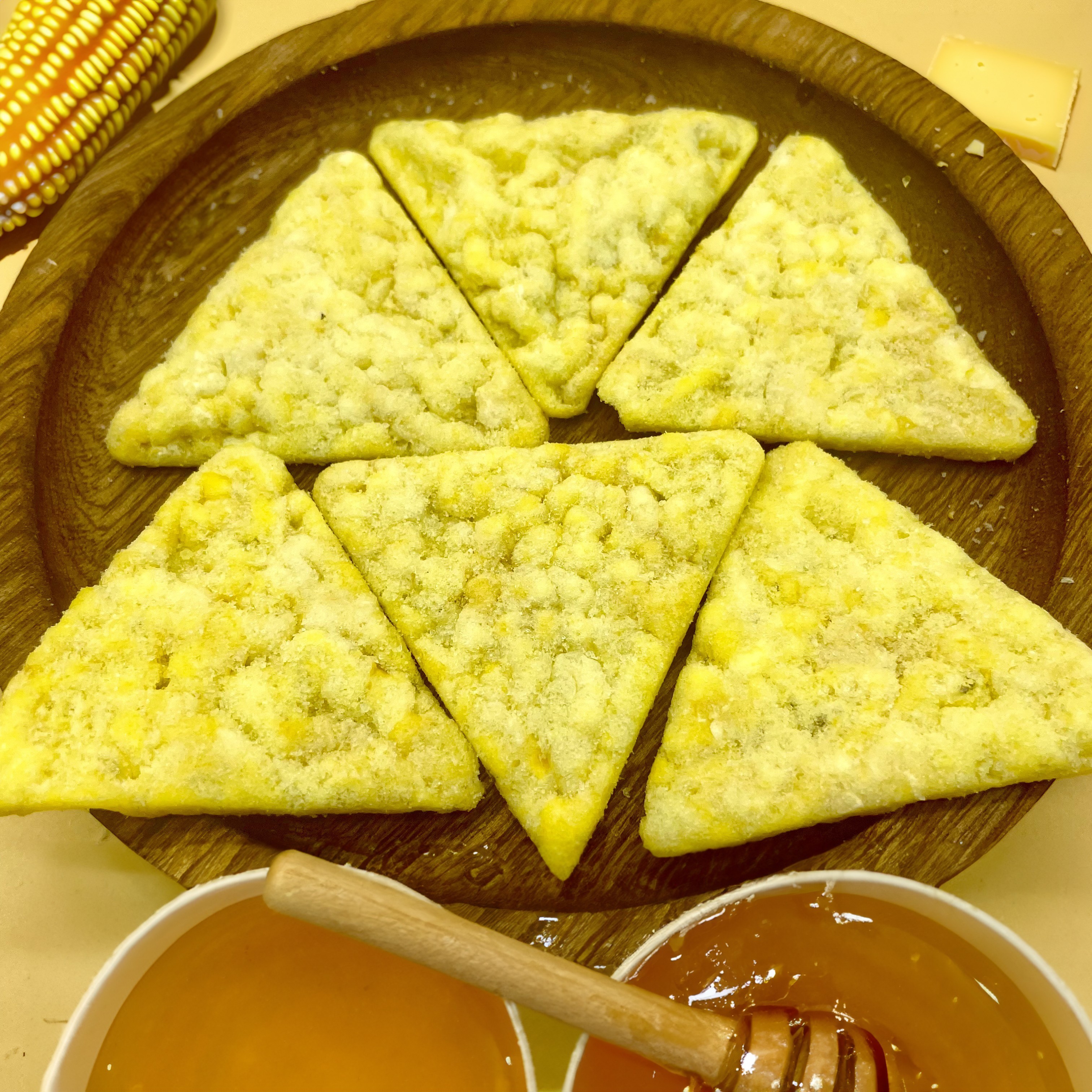 Deliciously Crunchy Triangle Corn Cracker Chips Gluten Free Whole Grain