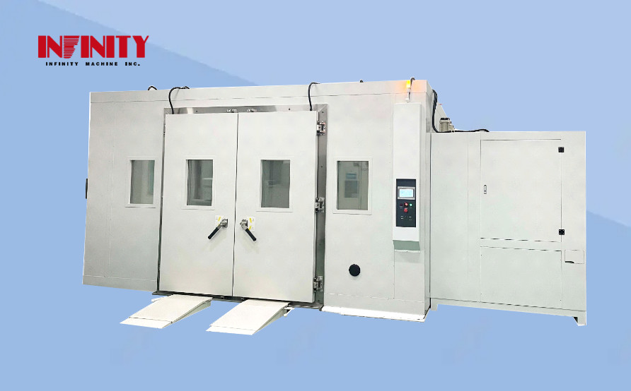 Walk-in Constant Temperature Humidity Testing Chamber With 16 Device Connection Capability