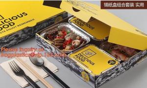 Wholesale Aluminium foil food container 32x26x6.5cm 1/2 steamtable deep pan rec32267f with foil lid or plastic dome lid BAGEASE B from china suppliers