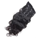 Authentic Russian Virgin Clip In Hair Extensions , Clip In Human Hair Closure