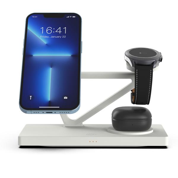 All In One Samsung Smartwatch Charger Smart Watch 15W Wireless Charger Black And