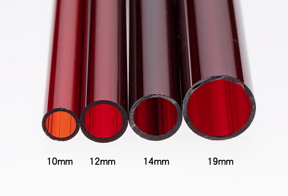 UVIR Ruby Color Infrared Quartz Tube Heater 14mm 19mm Diameter