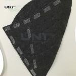 Glue Sewing Shoulder Pads , Black Jacket Shoulder Pads Polyester