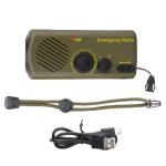550mAh Solar Powered Flashlight USB Charging Hand Crank Flashlight Outdoor