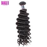 Pre Plucked Human Hair Weave Deep Wave 4x4 Lace Closure With Baby Hair