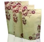 Stand up zip kraft paper food bag , food vacuum bag rolls , food bag rope