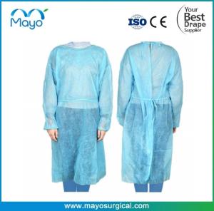 Wholesale Medical Blue Disposable Isolation Gowns Blue Latex-Free For Hospitals, Medical Facilities, Physicians from china suppliers