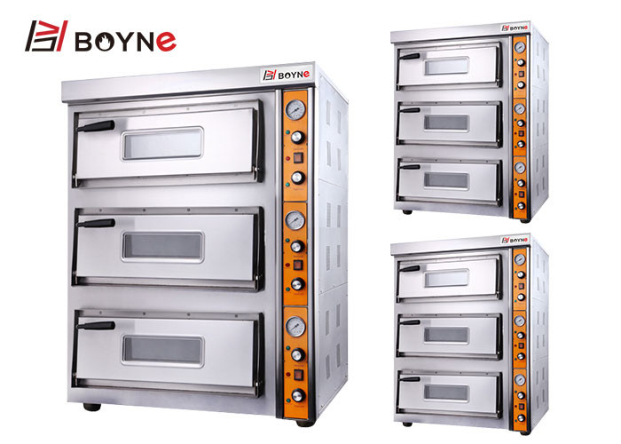 Big Capacity Pizza Oven Three Layer Electric 380v Stainless Steel