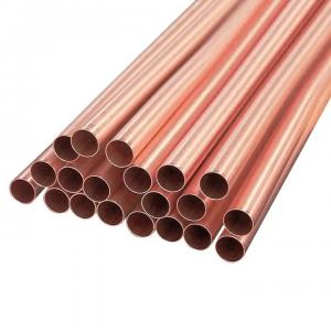 China Seamless Copper Pipe Tube OD 1/2 3/4 Copper Round Tubes 0.1mm ASTM B152M on sale