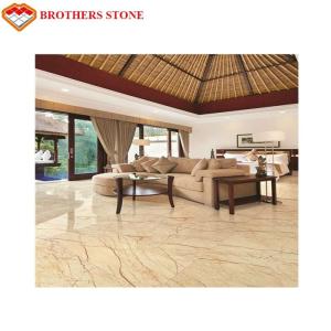 Wholesale High Hardness Sofitel Gold Marble Floor Tile For Wall / Decoration from china suppliers