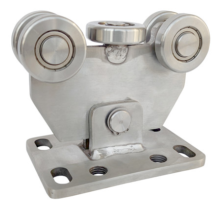 Heavy Duty 304 Stainless Steel Sliding Gate Wheels 5 Wheels For 60X60 Track 50mm