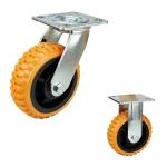 Side Brake Wheels 6 Inch PVC Swivel Plate Casters Heavy Duty 280KG Load