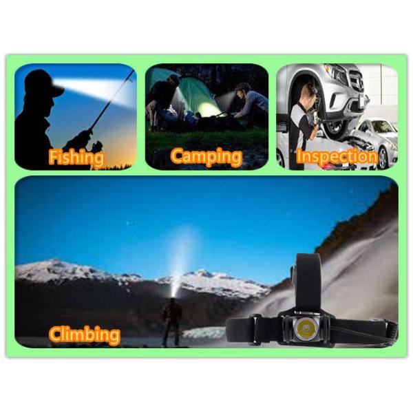 1000 Lumen Cree L2 Super Bright Led Headlamp Rechargeable USB Magnetic Cable