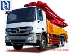 SHMC Cement Pump Truck 37m Boom , Air Cooling Concrete Pumping Trucks