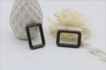 Handmade polishing 1 inch gunmetal color metal square bag buckle for straps
