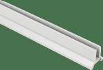 White Internal PP Profile Channel Plastic Extrusion Single Color Door Weather