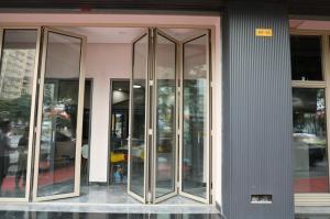 Wholesale 1.9mm 3000mm Aluminium Bifold Doors For Building from china suppliers