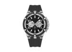 Sports Stainless Steel Waterproof Watch Plastic Dial Bezel For Man Silicone