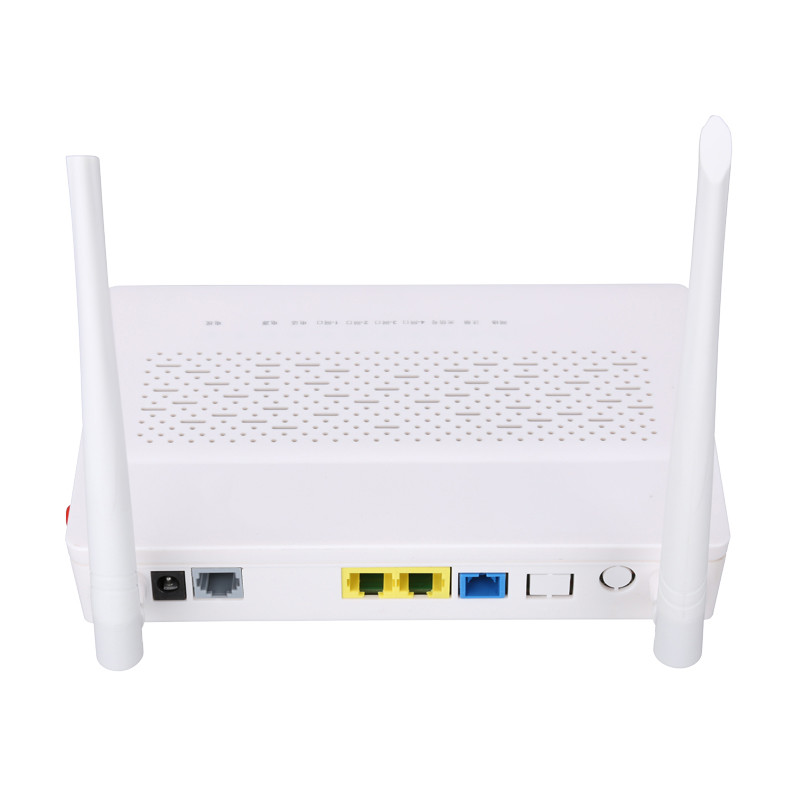 2LAN WIFI POTS ONU Optical Network Unit 1*10/100M And 1*10/100/1000M With Auto Negotiation