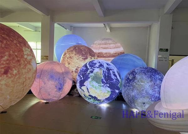 Activity Atmosphere Decoration Giant Planet Art Balloon With LED Lights 1-3