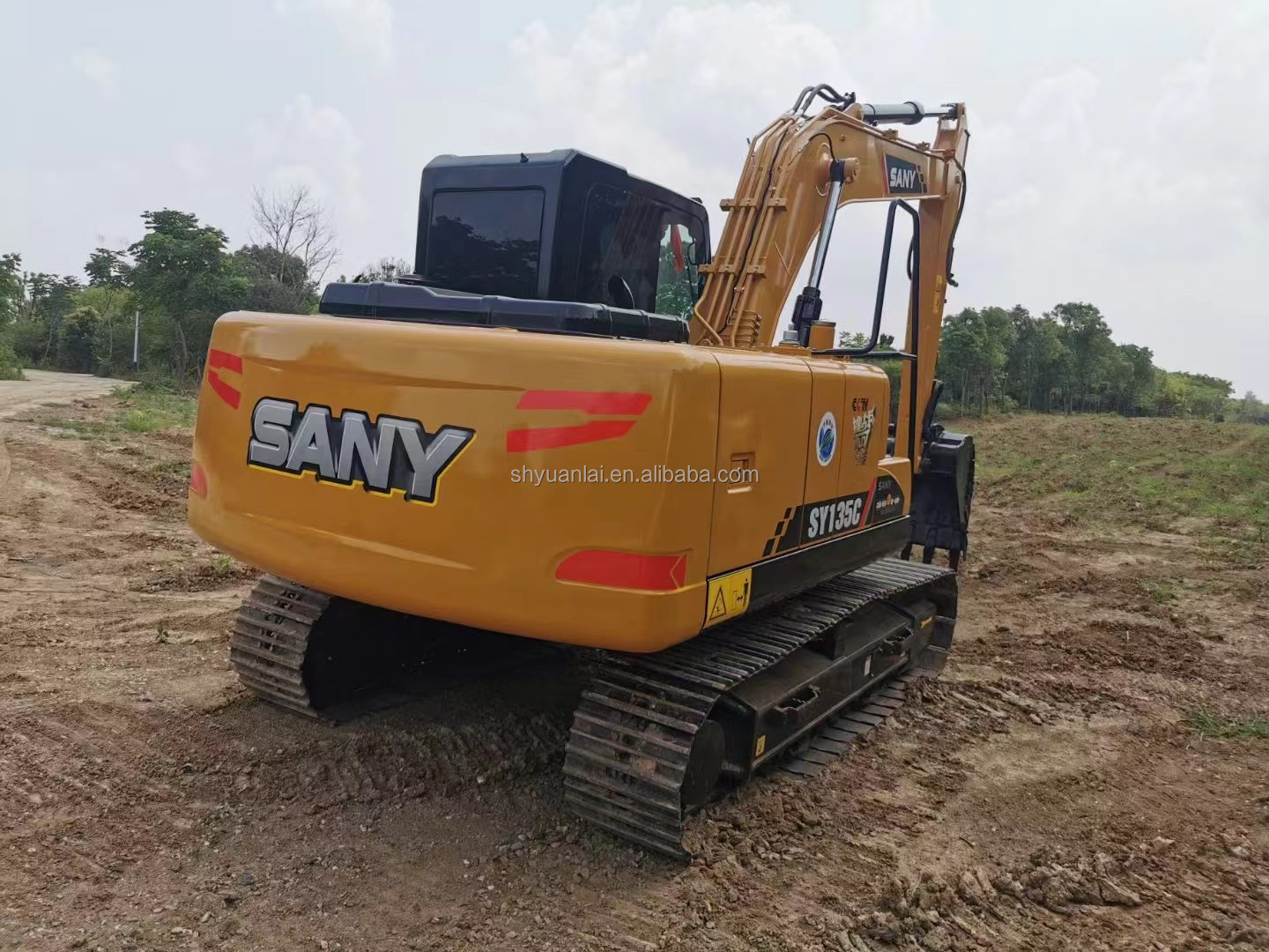 ISUZU Engine Used SANY SY135C Excavator with Low Working Hours and High Work Efficiency