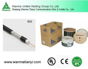 China High Quality Black PVC Jacket rg6 coaxial cable on sale