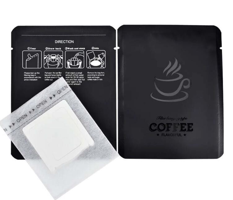 Custom Printed Side gusset flat bottom custom printed drip coffee bean packaging bag with valve