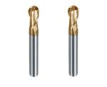 PM - 2B - R0.5S ~ R10.0 Solid Carbide Ball Nose End Mills , Miniature End Mills
