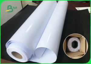Wholesale 180GSM 200GSM Waterproof Inkjet Glossy Art Paper / Roll Photo Paper 24'' x 30m from china suppliers