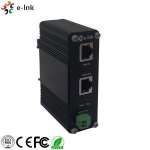 Wholesale Industrial Power Over Ethernet Splitter 20W/24VDC Output Support DIN Rail Mounting from china suppliers