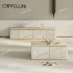 Modern Luxury Wood TV Cabinet And Coffee Table Set Home Furniture Living Room