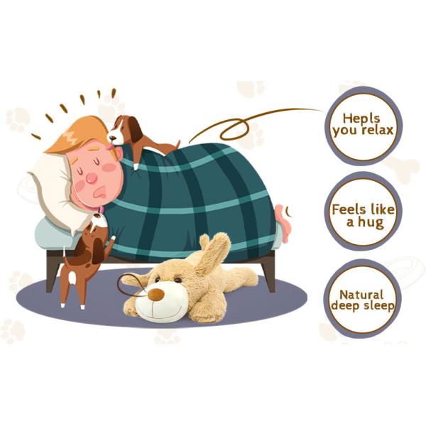 MorisMos 32\" Cute Giant Puppy Dog Body Pillow Plush Toy Soft Cotton Body Pillow Stuffed Animal Perfect Gift Kids Bear Parties