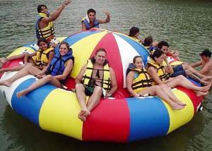 Wholesale 8 - 10 Person Inflatable Disco Boat Motorized Toys Semi Boat , Water Spinner Gyro from china suppliers