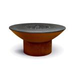 Corten Steel BBQ Grill With Detachable Base